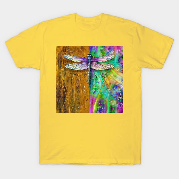 Dragonfly fantasy T-Shirt by MistyLakeArt